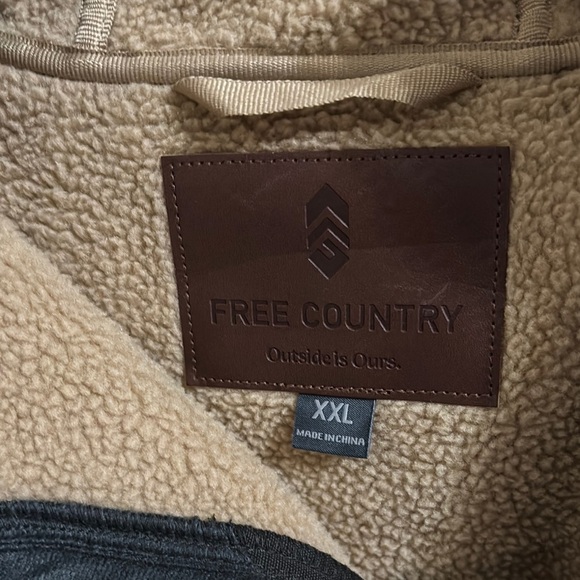 Free Country Mens Wind River‎ Burly Canvas Soft-shell Jacket XXL - Picture 2 of 7